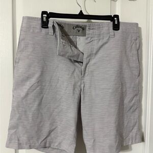 Callaway Men's Light Gray Flat Front Shorts
